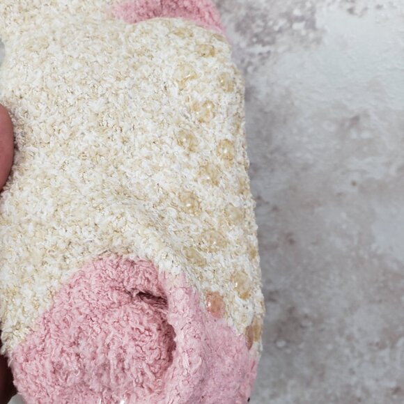 Booties Crew Fuzzy Grippers Joyspun Lounge Non Slip 2 Pair Socks Womens Sz 4-10 - Picture 4 of 7